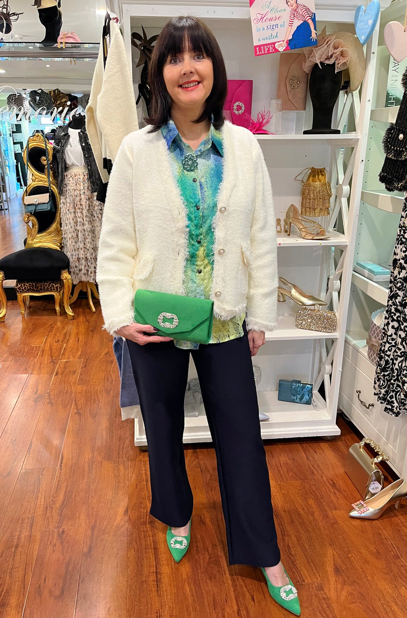 Sorento Woodlands Shamrock Green Clutch