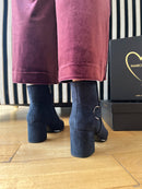 Marco Tozzi Navy Suede Ankle Boot 2-25337-47
