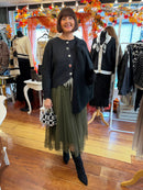 Miella Jewel Button Cardi - Black