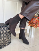 Marco Tozzi Brown Sock Boot 2-25392