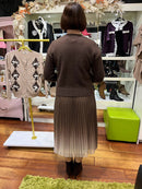 Marigold Ombre Tulle Skirt -Taupe & Cream