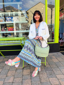 Gionni Moon Bag With Circle Detail - Sage 11G2777