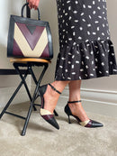 Menbur 24483 V Cut Three Tone Stilettos