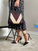 Menbur 24483 V Cut Three Tone Stilettos