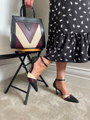 Menbur 24483 V Cut Three Tone Stilettos