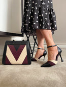 Menbur 24483 V Cut Three Tone Stilettos