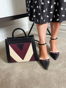 Menbur 24483 V Cut Three Tone Stilettos