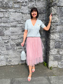 Kim Ruffle Tulle Skirt - Pink