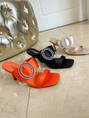 Stephan Brooch Stiletto Mule - Champagne Ja-34