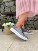 XTI Light Weight Metallic Trainer  -  Grey 141988