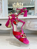 Kate Appleby Sarsden Magenta Mix Sandal - Pink & Red