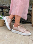 XTI Light Weight Metallic Trainer  -  Rose Gold 141988