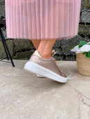 XTI Light Weight Metallic Trainer  -  Rose Gold 141988