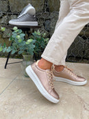 XTI Light Weight Metallic Trainer  -  Rose Gold 141988