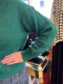 Maddison Jewel Button Cardi - Jade Green