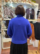 Elsie Fringe Cuff Jumper - Royal Blue