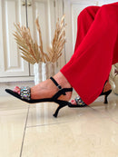 Redz Black Jewel Sandal 35358-1