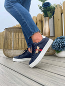 Redz Bee Stripe Trainer - Navy 97285-3