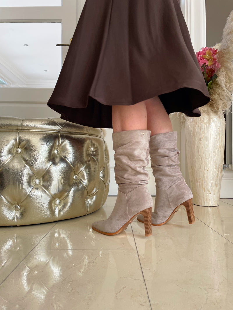 Una Healy "Famous Stars" Knee High Boots - Taupe