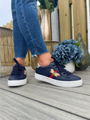 Redz Bee Stripe Trainer - Navy 97285-3