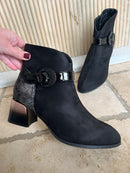 Redz Patent Buckle Ankle Boot - Black ABP91101