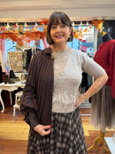Devika Feather Knit - Taupe