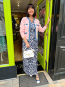 Dancing Matilda Mary Jane Navy Sling Back 030