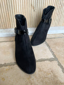 Redz Patent Buckle Ankle Boot - Black ABP91101