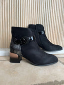 Redz Patent Buckle Ankle Boot - Black ABP91101