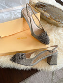 Menbur Crystsl Sling Back Sandal Grey 24411