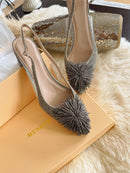 Menbur Crystsl Sling Back Sandal Grey 24411