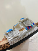 Abloom White Crystal & Bead Slider SY1072