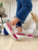 Tommy Bowe Berad Maher Bisque Chrome Wave Trainer - Light & Dark Pink Mix