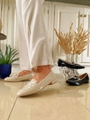 Kate Appleby 'Flitton' Baileys Shine Loafer - Neutral & White