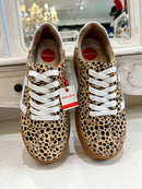 Drilleys Platform "Sixty Eight  Cheetah Split" Trainers - Cheetah Print