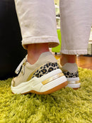 Marco Tozzi Trainers Beige, Gold & Leopard - 2-23763-44 402