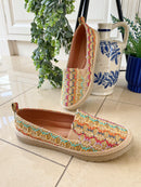 Heavenly Feet 'Sophie' Rainbow Woven Plimsole