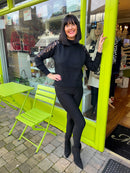 Cara Push In Stretch Legging - Black