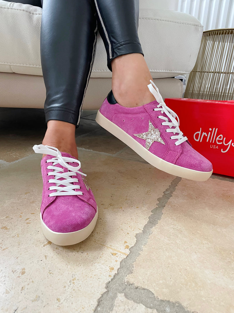 Drilleys "Hundred Sparkly Pink" Trainers - Pink