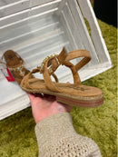 XTI Crystal Embellished Camel Sandal - 142856