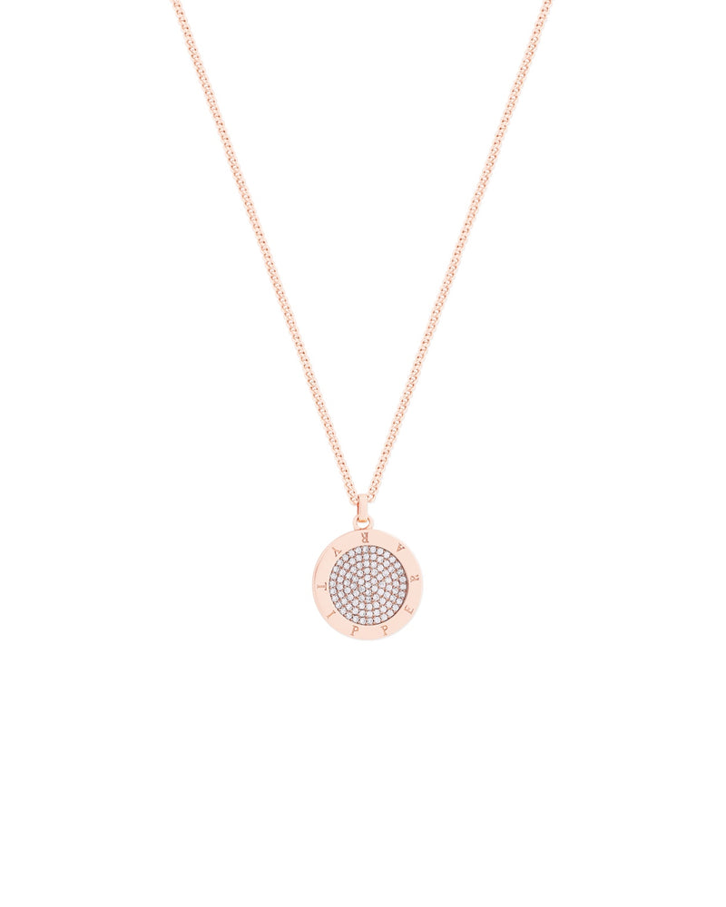 Tipperary Crystal Rose Gold Pave Crystal Pendant 156982