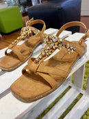 XTI Crystal Embellished Camel Sandal - 142856