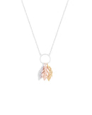 Tipperary Feather Pendant Silver, Gold & Rose 158788