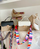 Selma Straw Bag - Black