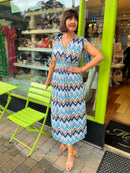 Absolute Chain Necklace N2351TQ Turquoise & Gold