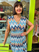 Absolute Chain Necklace N2351TQ Turquoise & Gold