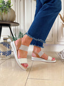 Patrizio Brescia Sandal Crema Scintilla - Tan