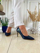 Kate Appleby Patent Stiletto Morpeth - Sapphire Navy