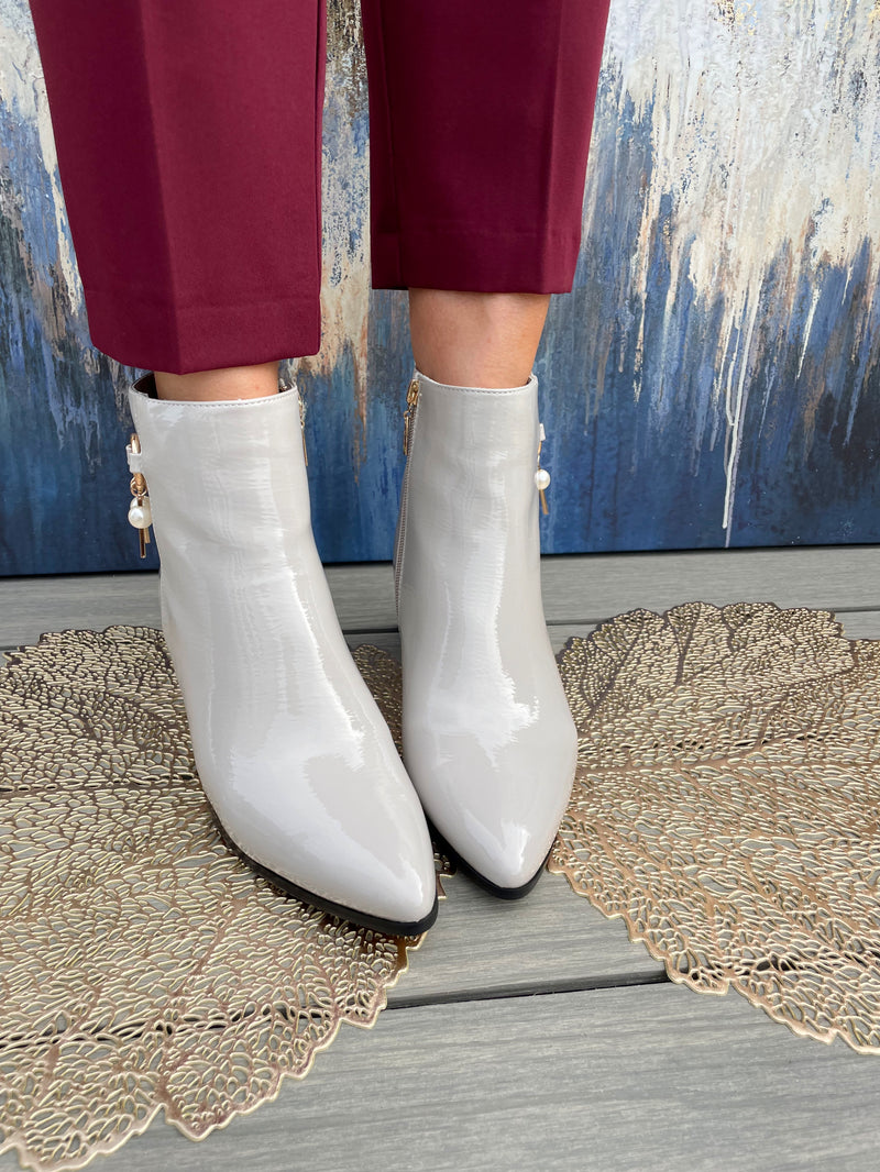 Kate Appleby "Banknock" Pearl Ankle Boot - Polar Grey