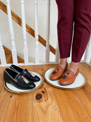 Dancing Matilda "Trapeze Broceada" Loafer Tan